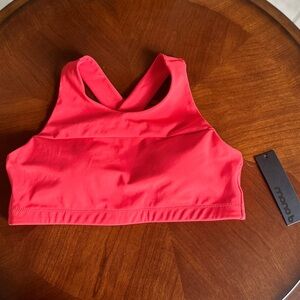 🔥NWT Mono B Red Sports Bra